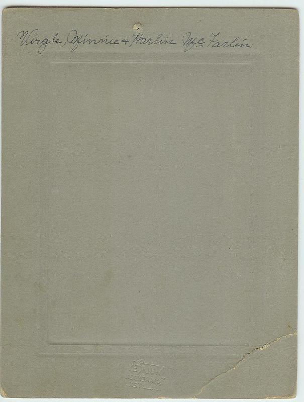 V, M, H McFarlin back